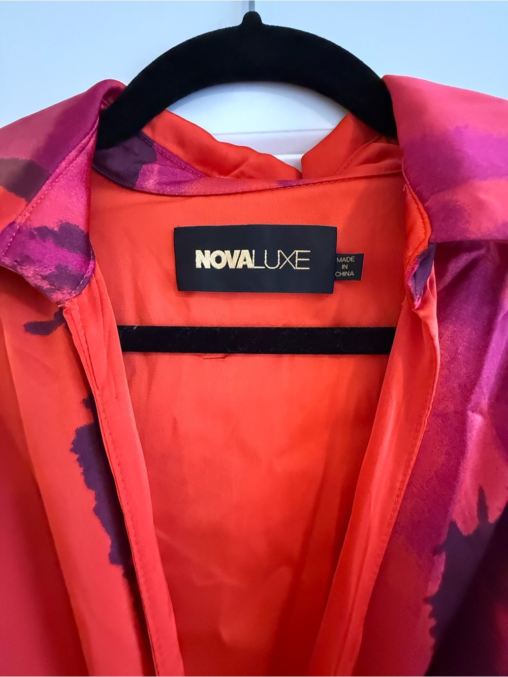 Fashion Nova Red & Pink Twist-Front Maxi Dress - Picture 3 of 5